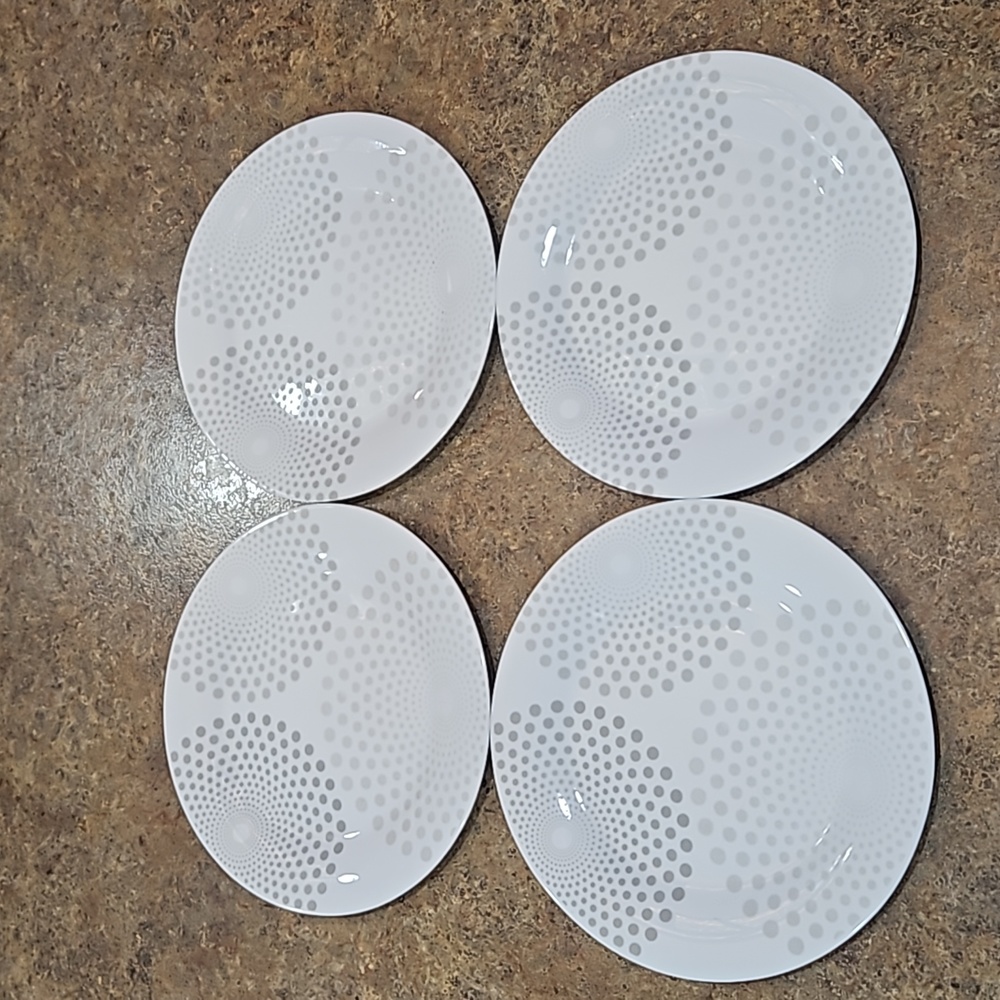 Reposh set of 4 weight watch portion plates!!